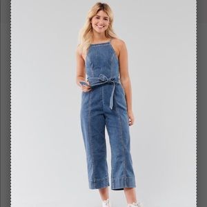 Hollister denim jumpsuit